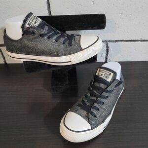 BUNDLE SALE! Converse All Stars Sparkly Black Sneakers Sz 8